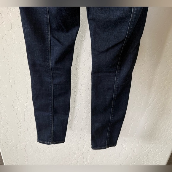 Good American|Good legs crop curvy piecing split hem skinny jeans,dark wash••• - Picture 10 of 16